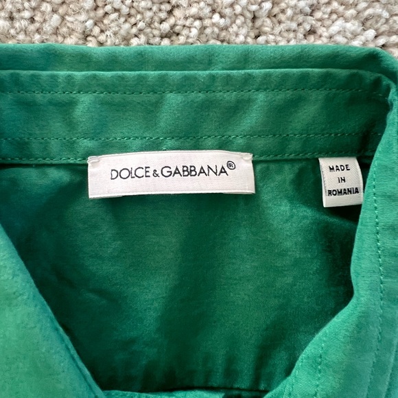 Dolce & Gabbana, button up, size 3T Green - Picture 2 of 5